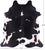 Black & White Natural Cowhide Rug - XX-Large 8' 3"H x 7' 2"W