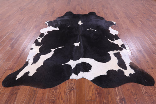 Black & White Natural Cowhide Rug - XX-Large 8' 3