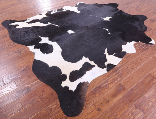 Black & White Natural Cowhide Rug - XX-Large 8' 3