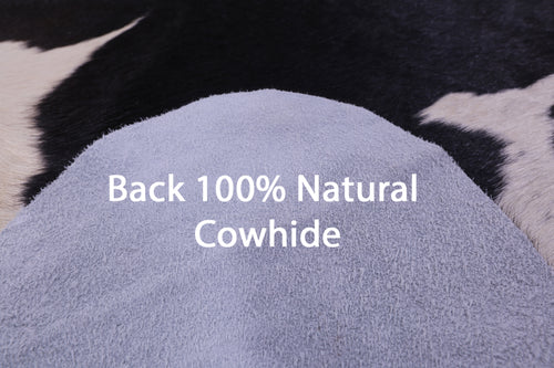 Black & White Natural Cowhide Rug - XX-Large 8' 3