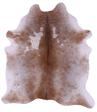 Thumbnail for Brown & White Natural Cowhide Rug - XX-Large 8' 0