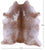 Brown & White Natural Cowhide Rug - XX-Large 8' 0"H x 7' 3"W