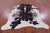 Brown & White Natural Cowhide Rug - X-Large 7' 2"H x 6' 3"W
