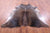 Dark Brown Natural Cowhide Rug - XX-Large 7' 9"H x 6' 9"W