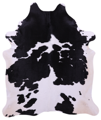 Thumbnail for Black & White Natural Cowhide Rug - XX-Large 7' 9