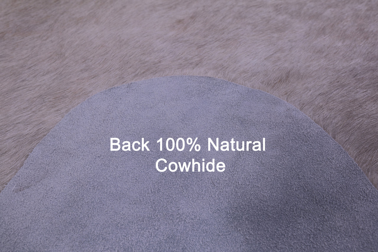 Beige Natural Cowhide Rug - XX-Large 7' 9"H x 7' 2"W
