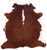 Brown & White Natural Cowhide Rug - XX-Large 7' 4"H x 6' 9"W