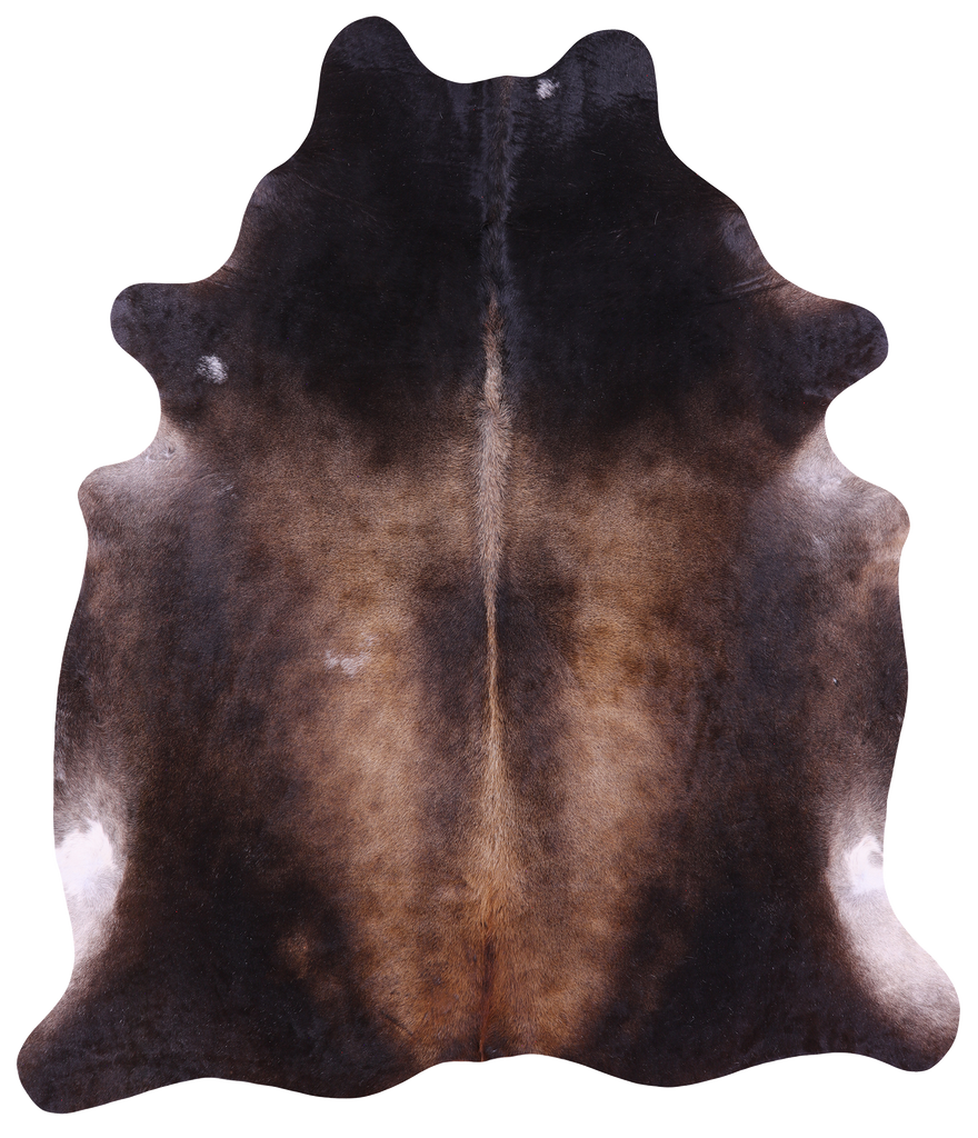 Dark Brown Natural Cowhide Rug - XX-Large 7' 9"H x 6' 7"W