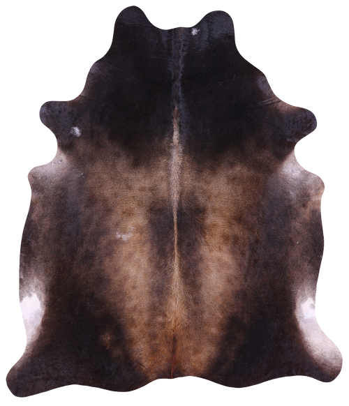 Dark Brown Natural Cowhide Rug - XX-Large 7' 9