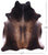 Dark Brown Natural Cowhide Rug - XX-Large 7' 9"H x 6' 7"W