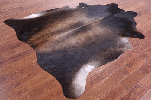 Dark Brown Natural Cowhide Rug - XX-Large 7' 9