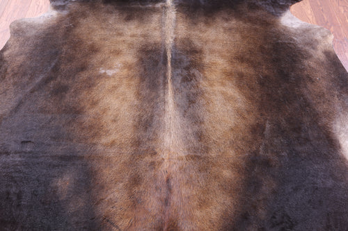 Dark Brown Natural Cowhide Rug - XX-Large 7' 9