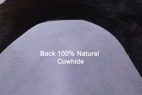 Brown & White Natural Cowhide Rug - XX-Large 7' 6