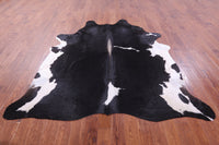 Thumbnail for Black & White Natural Cowhide Rug - XX-Large 7' 7