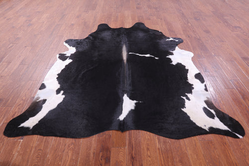 Black & White Natural Cowhide Rug - XX-Large 7' 7