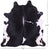 Black & White Natural Cowhide Rug - XX-Large 7' 7"H x 7' 0"W