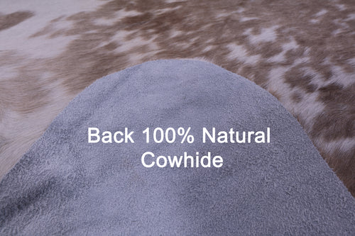 Brown Salt & Pepper Natural Cowhide Rug - XX-Large 8' 4