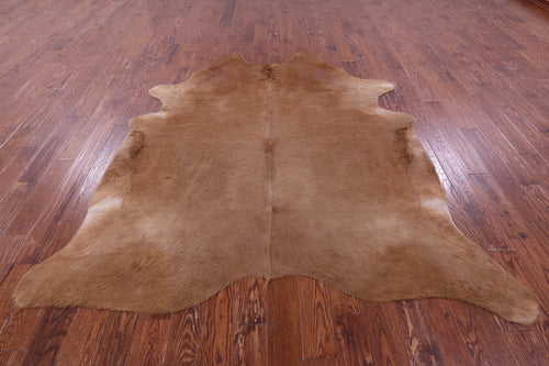 Light Brown Natural Cowhide Rug - XX-Large 7' 9