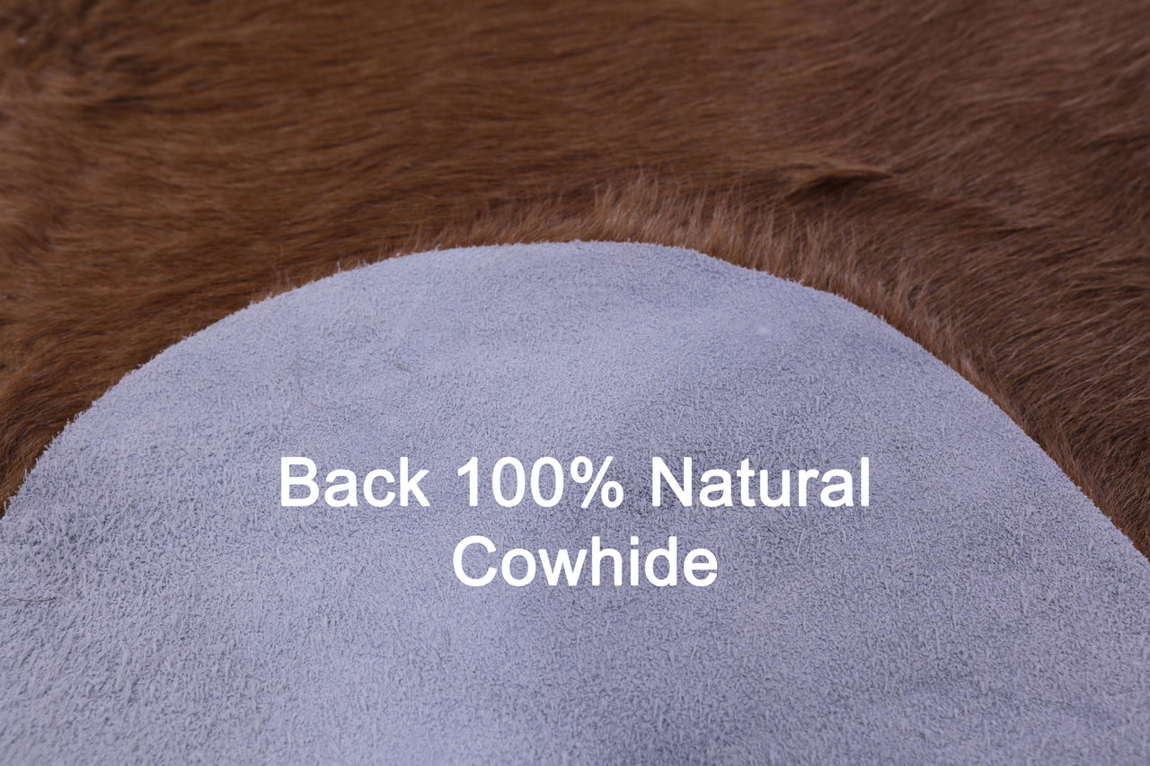 Light Brown Natural Cowhide Rug - XX-Large 7' 9"H x 7' 0"W