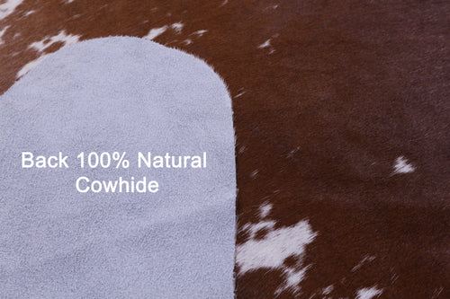 Brown Salt & Pepper Natural Cowhide Rug - XX-Large 8' 3
