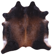 Thumbnail for Dark Brown Natural Cowhide Rug - XX-Large 7' 10