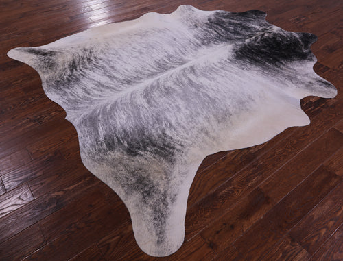 Grey Brindle Natural Cowhide Rug - XX-Large 8' 3