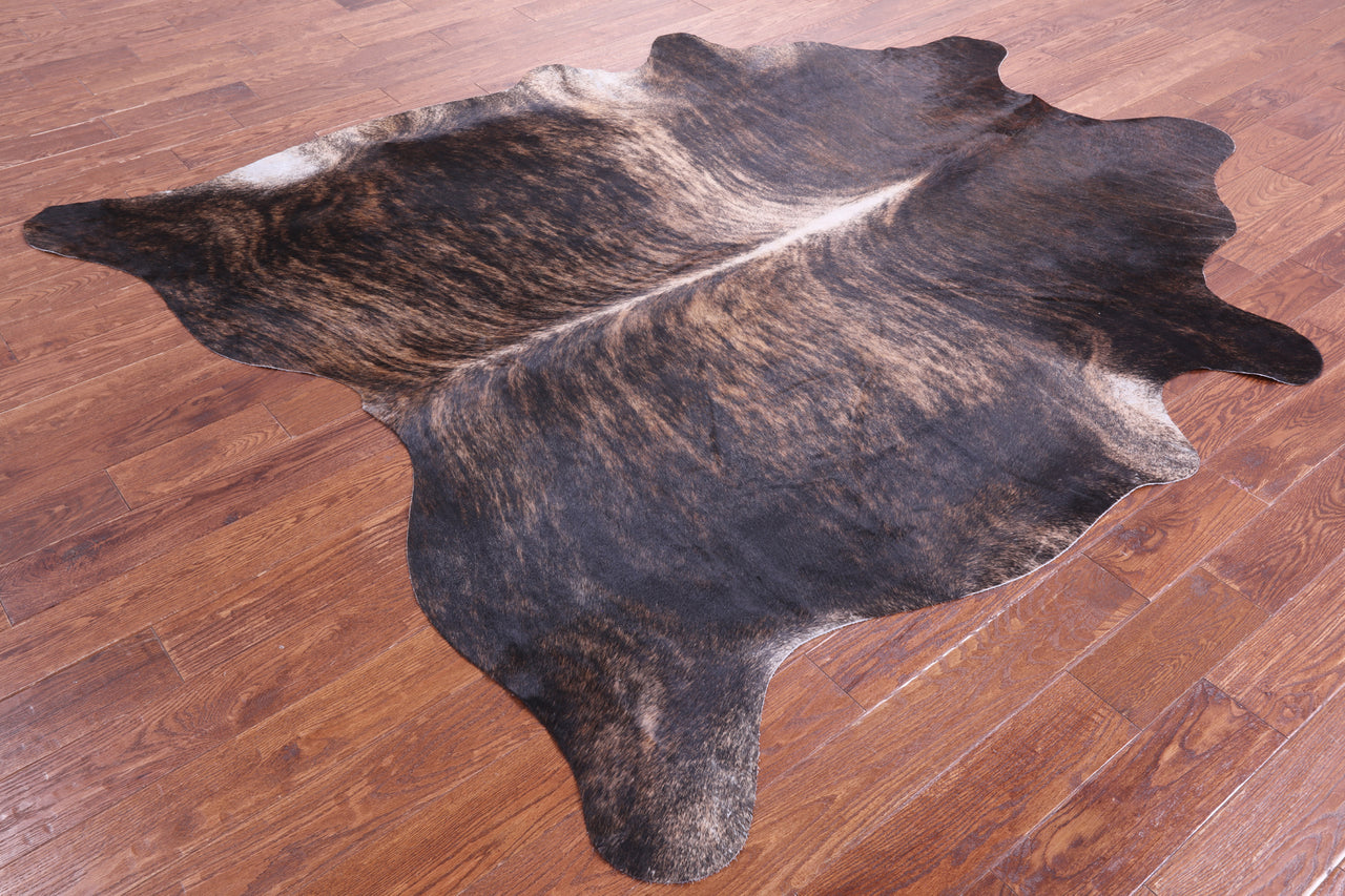 Light Brindle Natural Cowhide Rug - XX-Large 8' 3"H x 6' 10"W