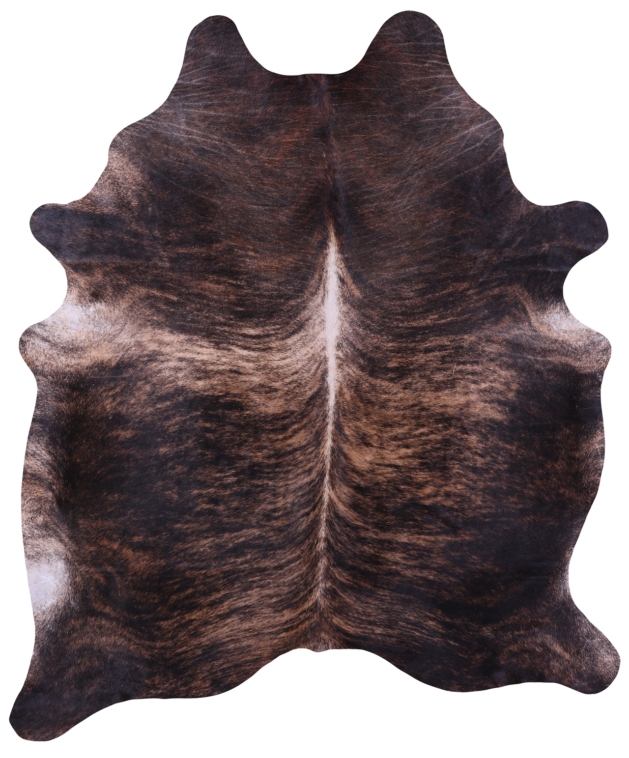 Light Brindle Natural Cowhide Rug - XX-Large 8' 3"H x 6' 10"W