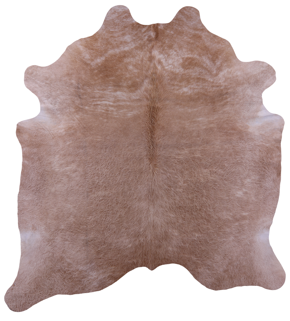 Light Brown Natural Cowhide Rug - XX-Large 8' 0"H x 7' 1"W