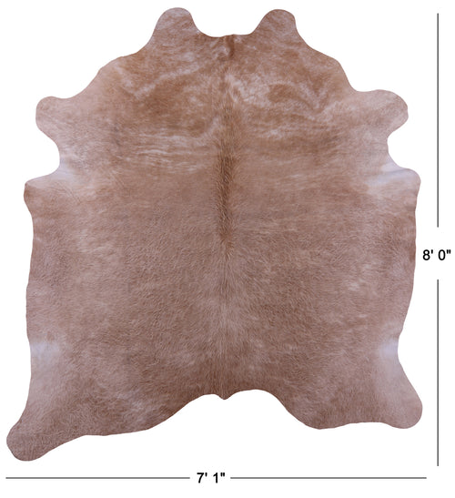 Light Brown Natural Cowhide Rug - XX-Large 8' 0