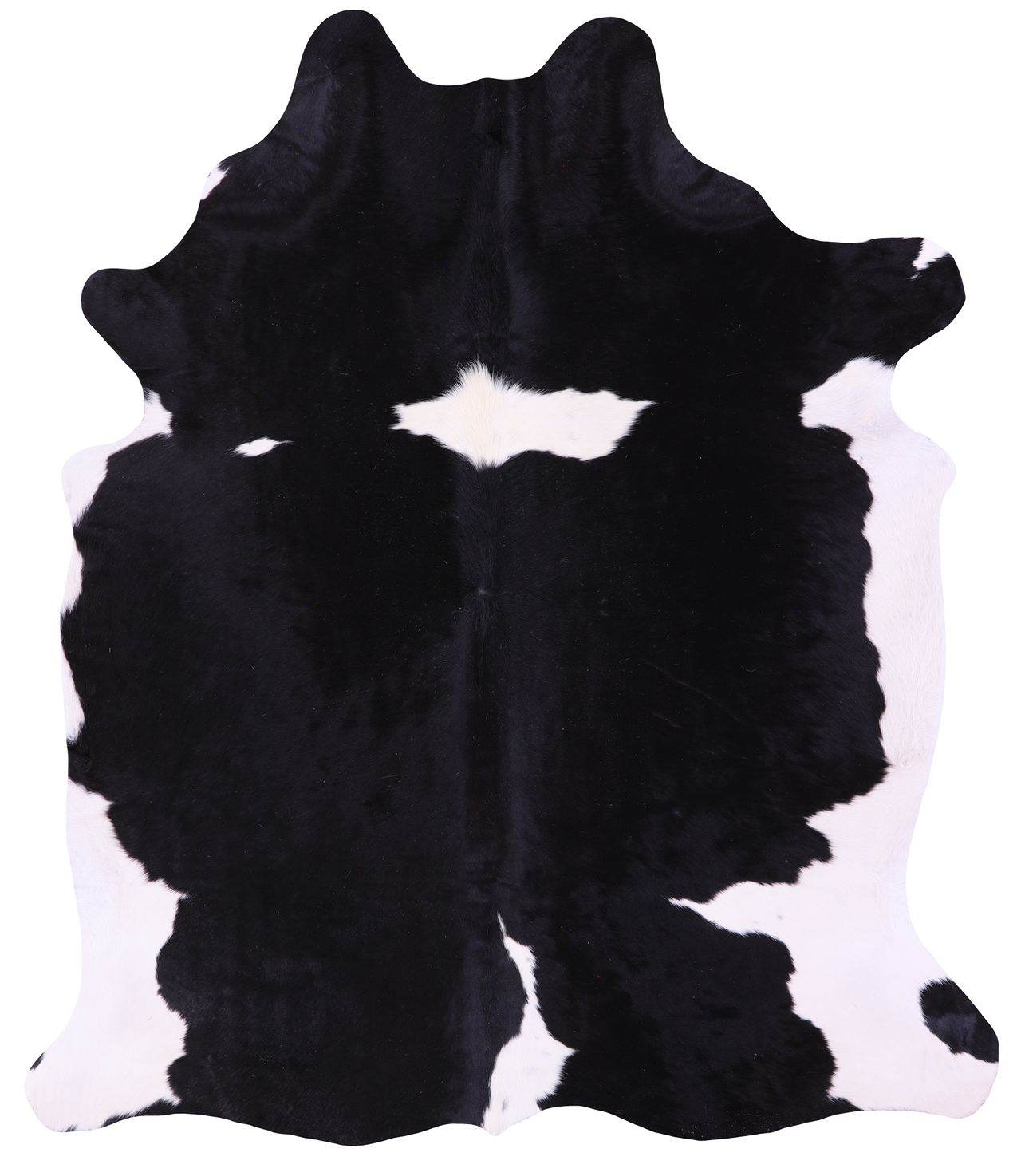 Black & White Natural Cowhide Rug - XX-Large 7' 8"H x 6' 5"W