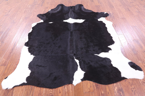 Black & White Natural Cowhide Rug - XX-Large 7' 8