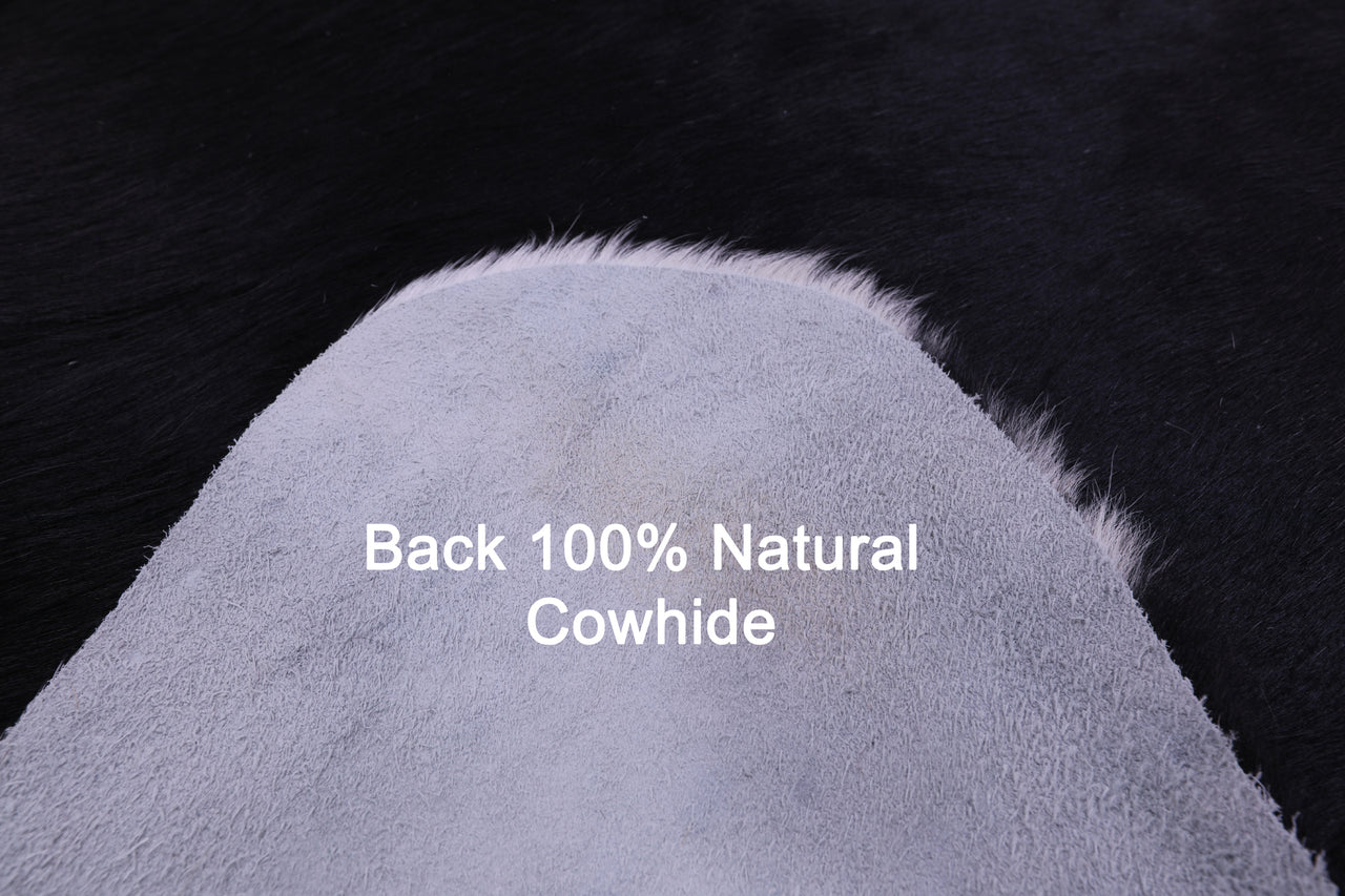 Black & White Natural Cowhide Rug - XX-Large 7' 8"H x 6' 5"W