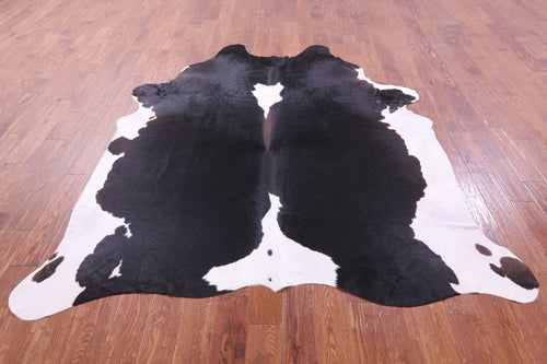 Black & White Natural Cowhide Rug - XX-Large 8' 0