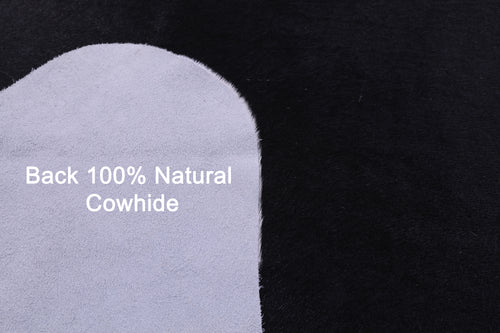 Black & White Natural Cowhide Rug - XX-Large 8' 0
