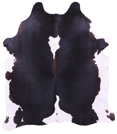 Black & White Natural Cowhide Rug - XX-Large 8' 0