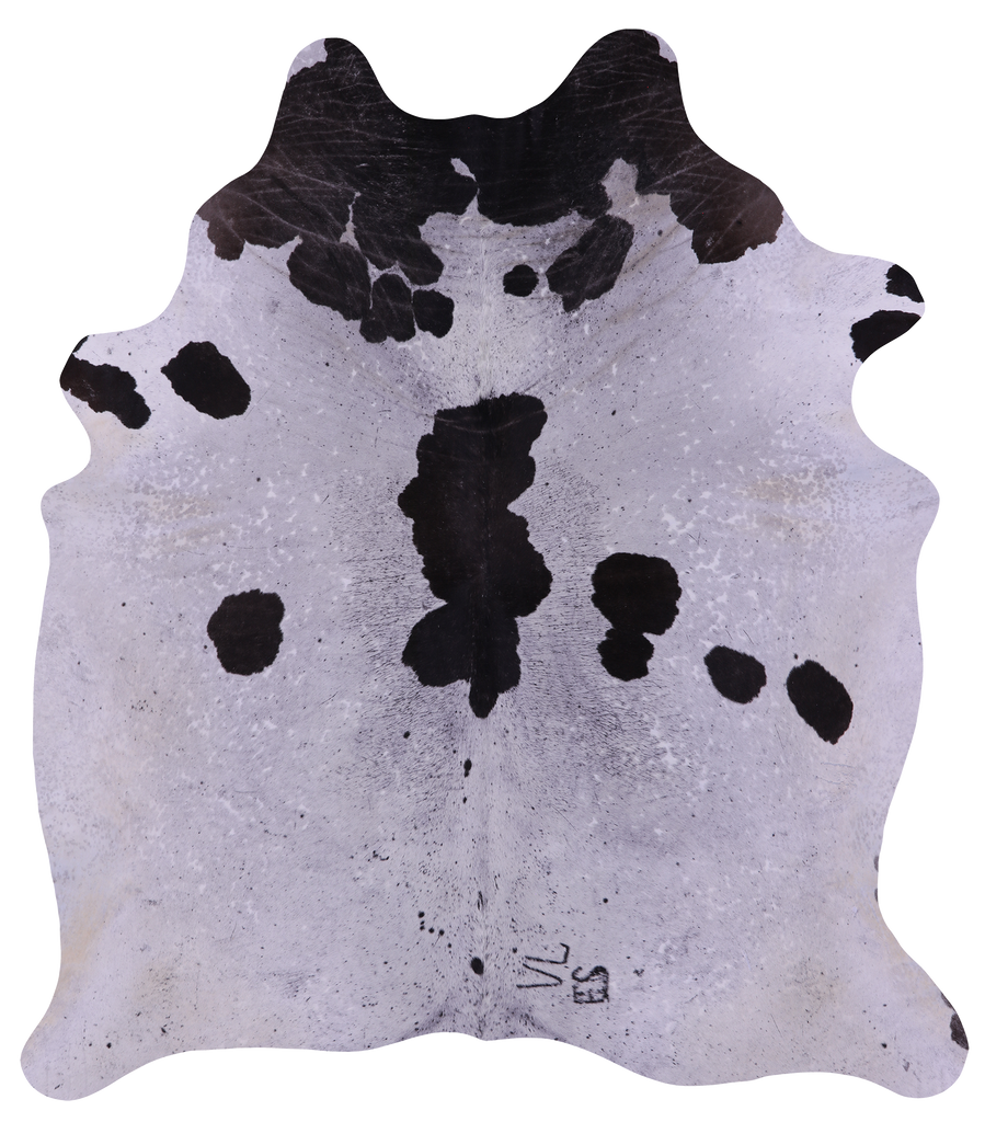 Black Salt & Pepper Natural Cowhide Rug - XX-Large 7' 9"H x 6' 10"W
