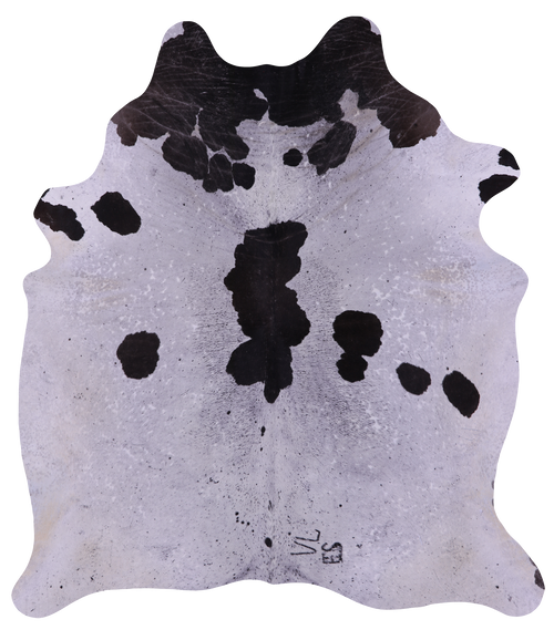 Black Salt & Pepper Natural Cowhide Rug - XX-Large 7' 9