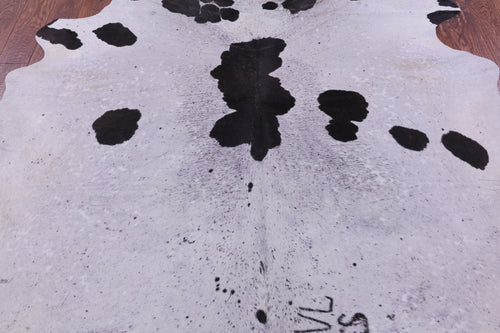 Black Salt & Pepper Natural Cowhide Rug - XX-Large 7' 9