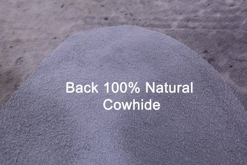 Black Salt & Pepper Natural Cowhide Rug - XX-Large 7' 9