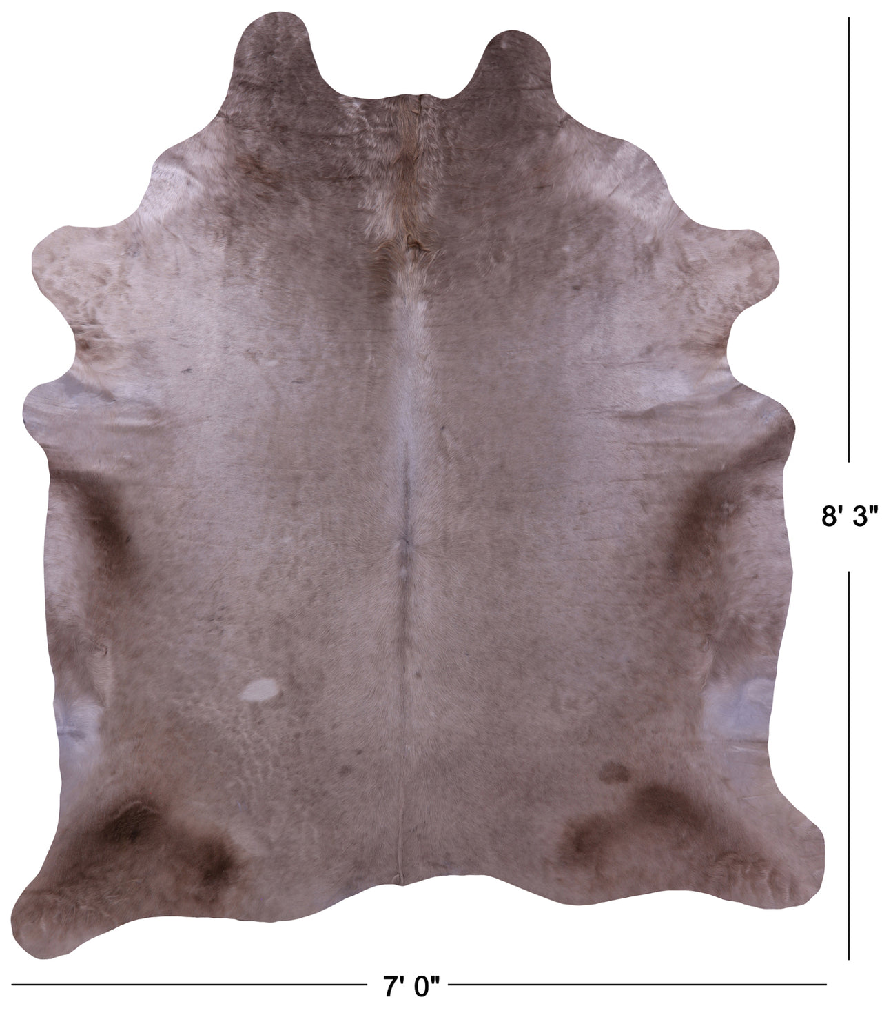 Champagne Natural Cowhide Rug - XX-Large 8' 3"H x 7' 0"W
