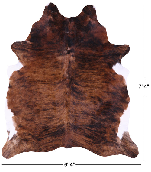 Brindle Natural Cowhide Rug - XX-Large 7' 4