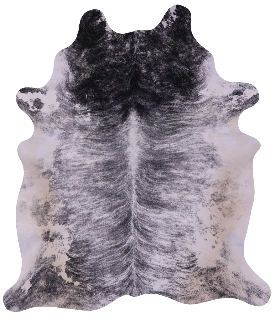 Grey Brindle Natural Cowhide Rug - XX-Large 8' 2"H x 7' 0"W