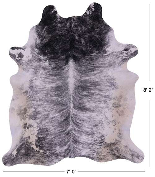Grey Brindle Natural Cowhide Rug - XX-Large 8' 2