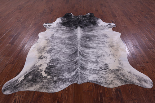 Grey Brindle Natural Cowhide Rug - XX-Large 8' 2