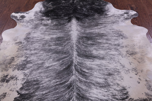 Grey Brindle Natural Cowhide Rug - XX-Large 8' 2