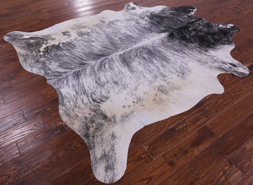 Grey Brindle Natural Cowhide Rug - XX-Large 8' 2