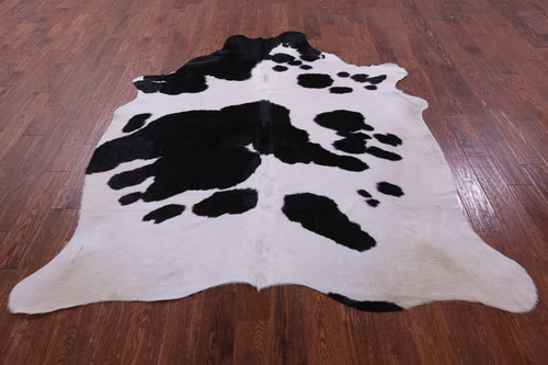 Black & White Natural Cowhide Rug - XX-Large 7' 8