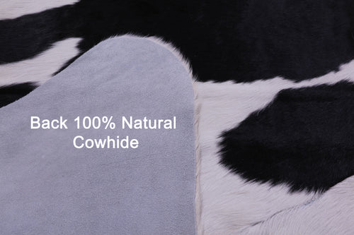 Black & White Natural Cowhide Rug - XX-Large 7' 8