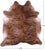 Light Brindle Natural Cowhide Rug - X-Large 7' 0"H x 6' 6"W